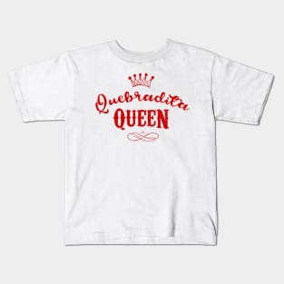 Quebradita Queen - red design Kids T-Shirt